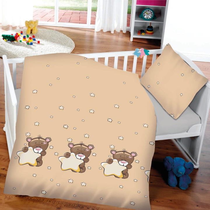 Bestlivings Kinder Bettwäsche 2-TLG (100x135cm / 40x60cm) Bettdecken Set, 100% Baumwolle - Babybettw