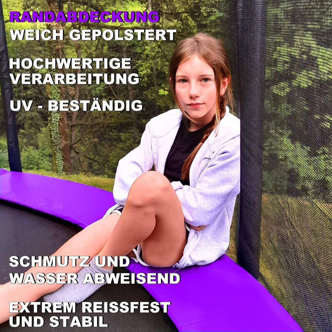 Baunsal® Trampolin Randabdeckung Ø 183 244 250 275 300 305 335 366 370 396 400 427 430 457 460 487 4