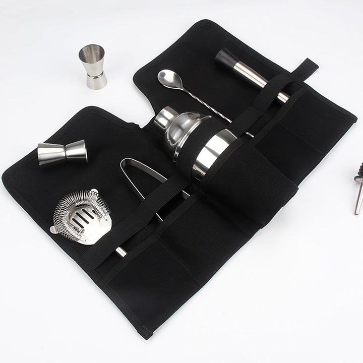 SEAFRONT Tragbares Cocktail -Set -Tasche Professionelles Mixologie Barkeeper Kit für Camping, Pickni