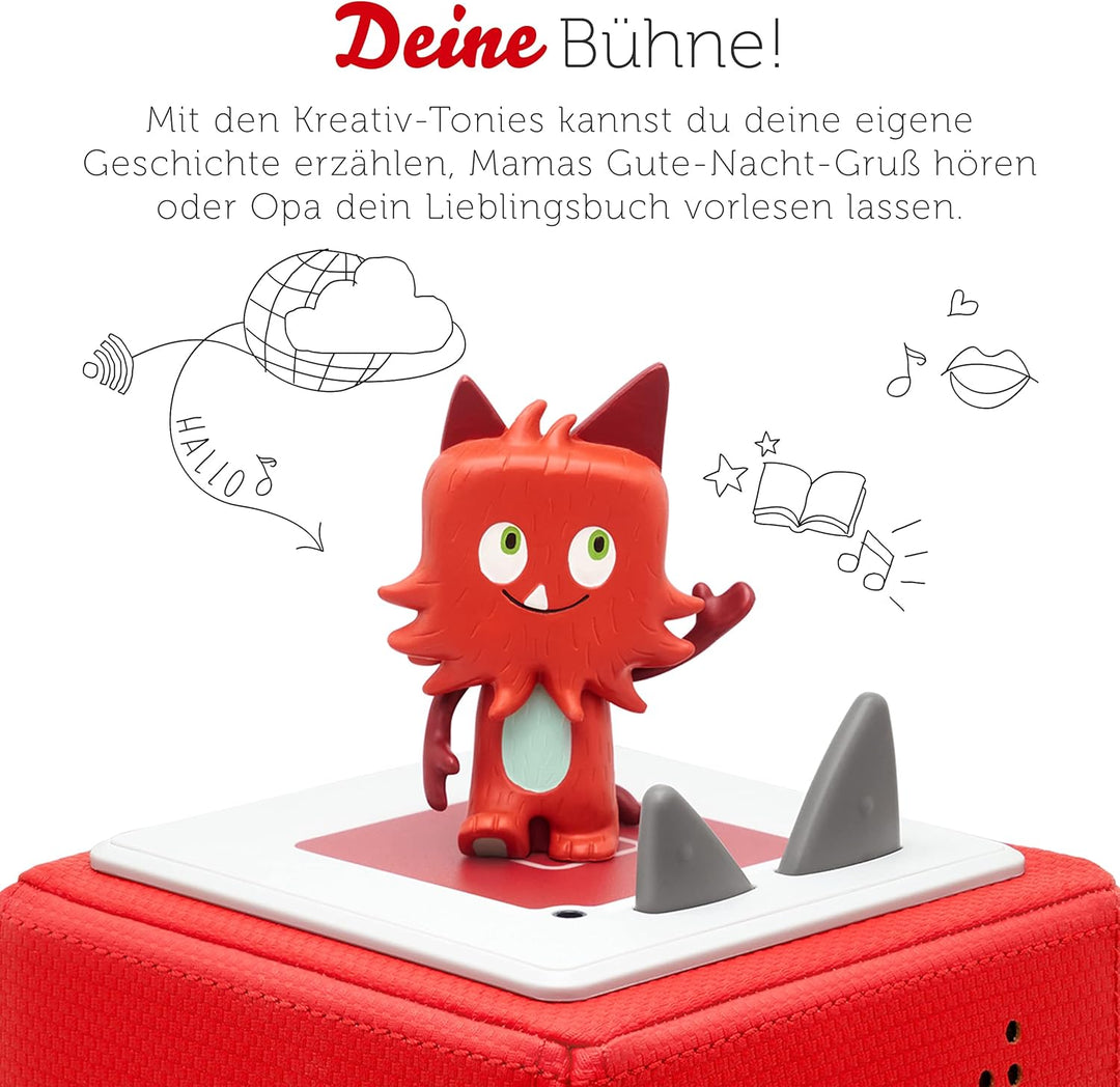tonies Hörfigur für Toniebox, Kreativ Monster, zum Selbstbespielen, 90 Minuten Speicher für eigene A