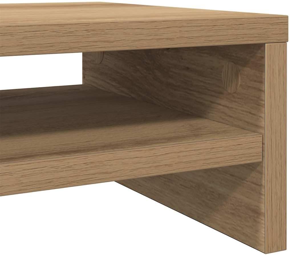 vidaXL Monitorständer Artisan-Eiche 42x24x13 cm Holzwerkstoff, Bildschirmständer, Monitorerhöhung, L