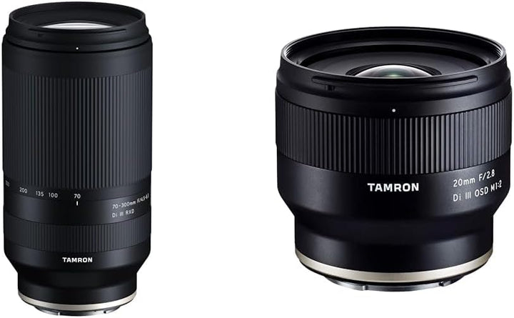 Tamron 70-300mm A047SF F/4.5-6.3 Di III RXD - Objektiv für Sony E-Mount & 20mm F/2.8 Di III OSD M 1: