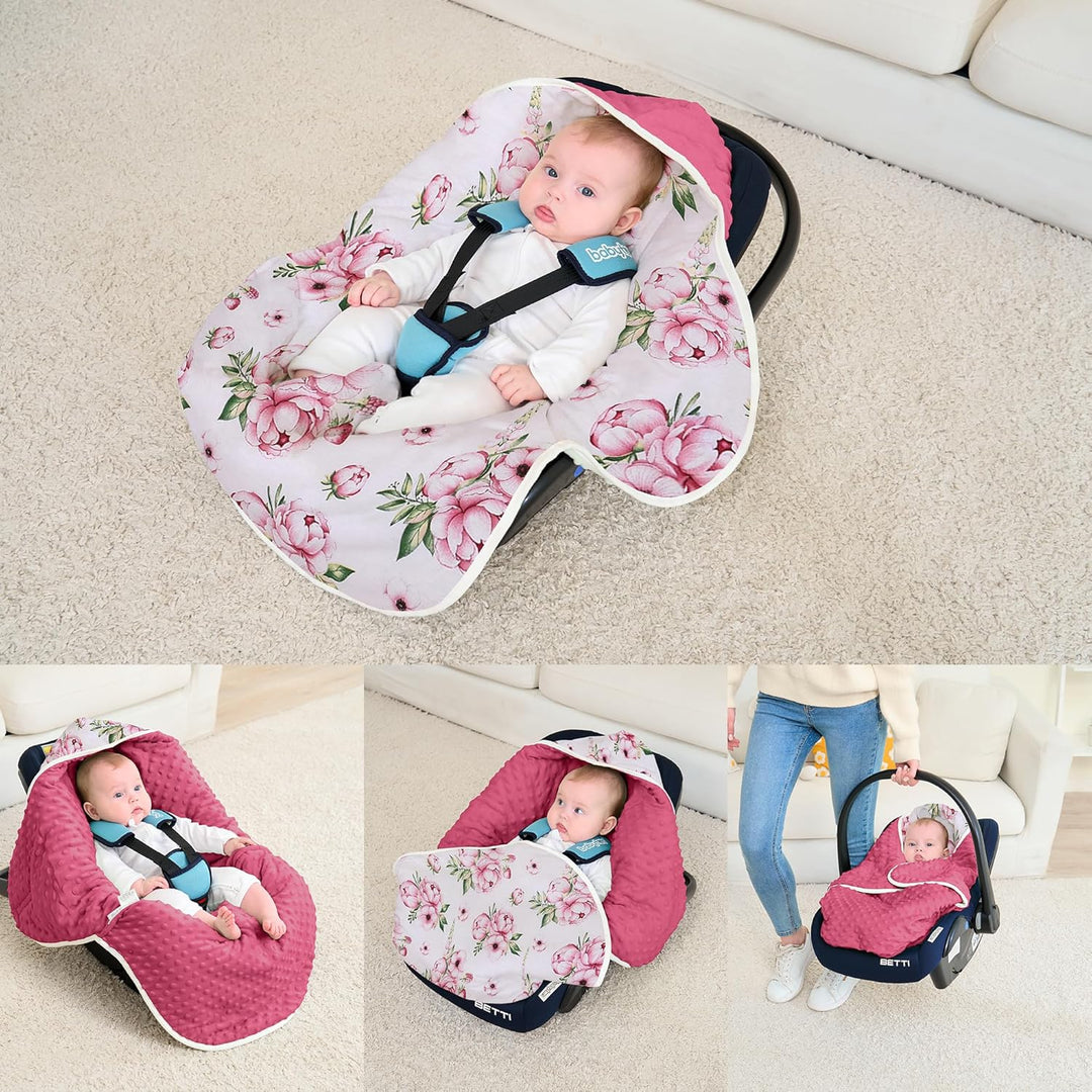 Einschlagdecke Babyschale für Winter Buggy Universal Fusssack Babydecke Baumwolle Baby Pucksack für