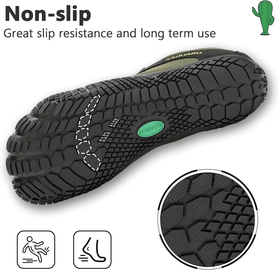 SAGUARO Unisex Barfussschuhe Herren Damen Barfussschuhe Trail Minimalistische Outdoor Fitnessschuhe