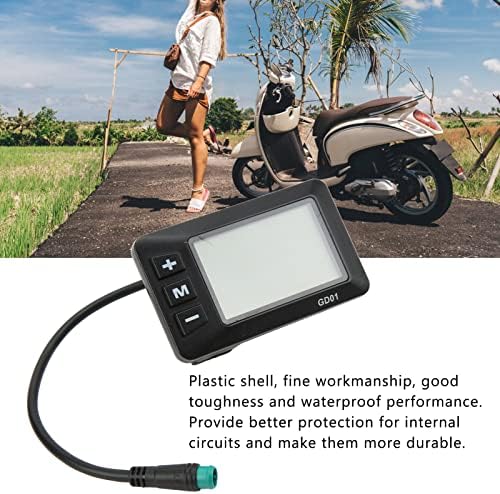 LCD GD01 Display, 36V 48V Elektrisches Display Wasserdichtes Elektrisches Display-Messgerät für 22,2