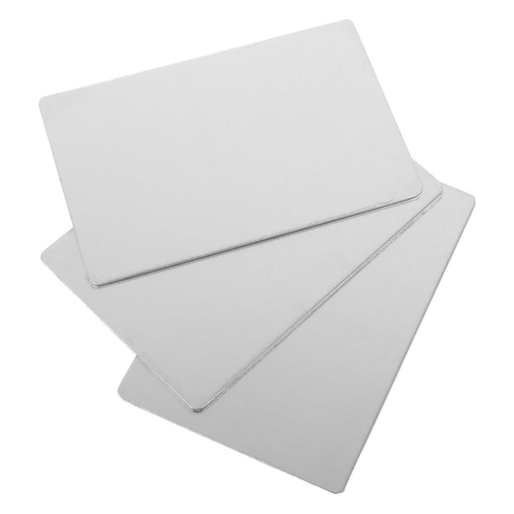 Kaninchen Kühlplatte mit Kühl und Wärmeableitungsfunktion 3 Stück aus Edelstahl 12x8cm Haustier Kühl