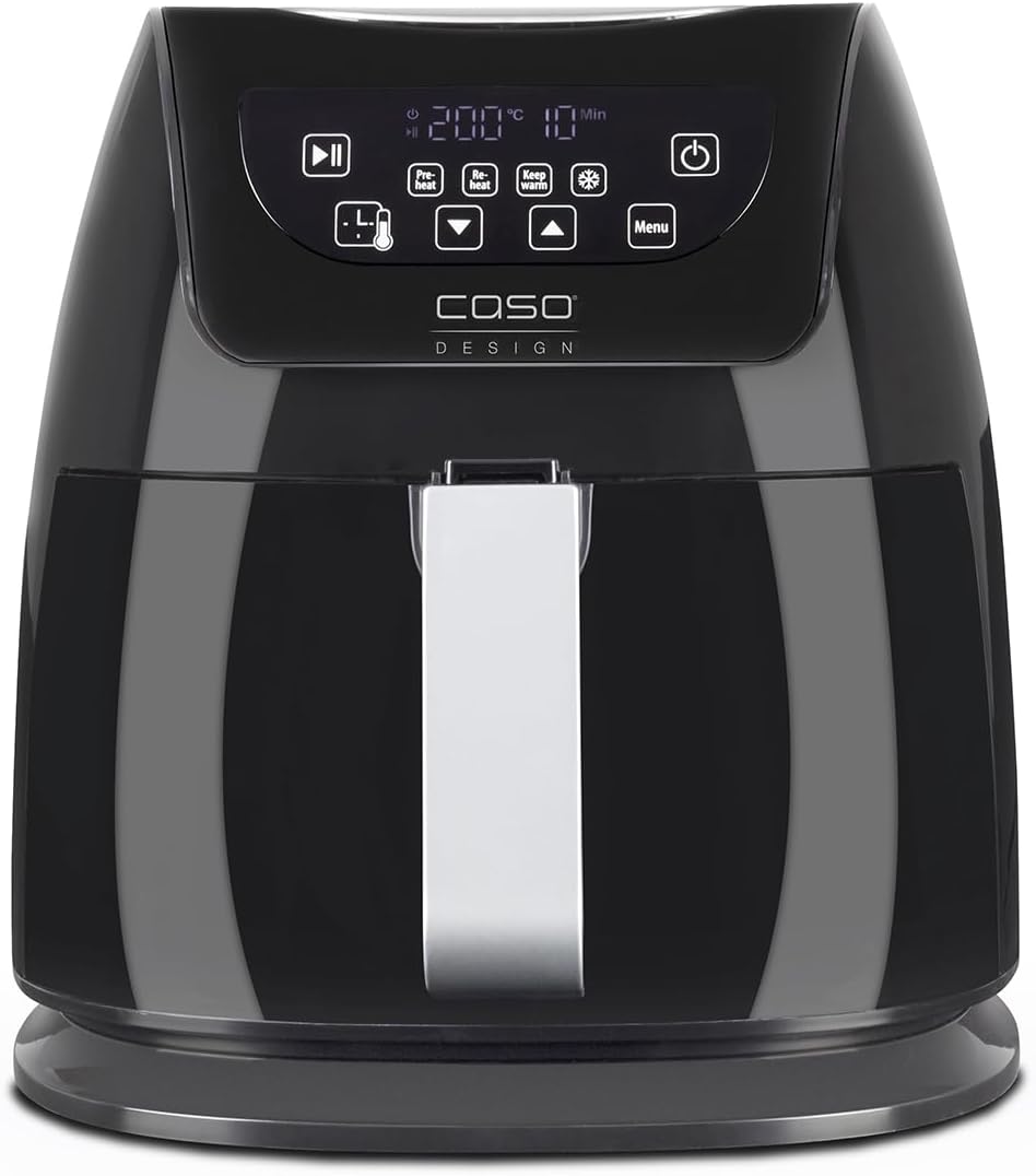 CASO | AF 255 Heissluftfritteuse 3 L, inkl. Grill-Rost | 1 kg, 60-200°C, Leistungsstark 1400 W, ohne