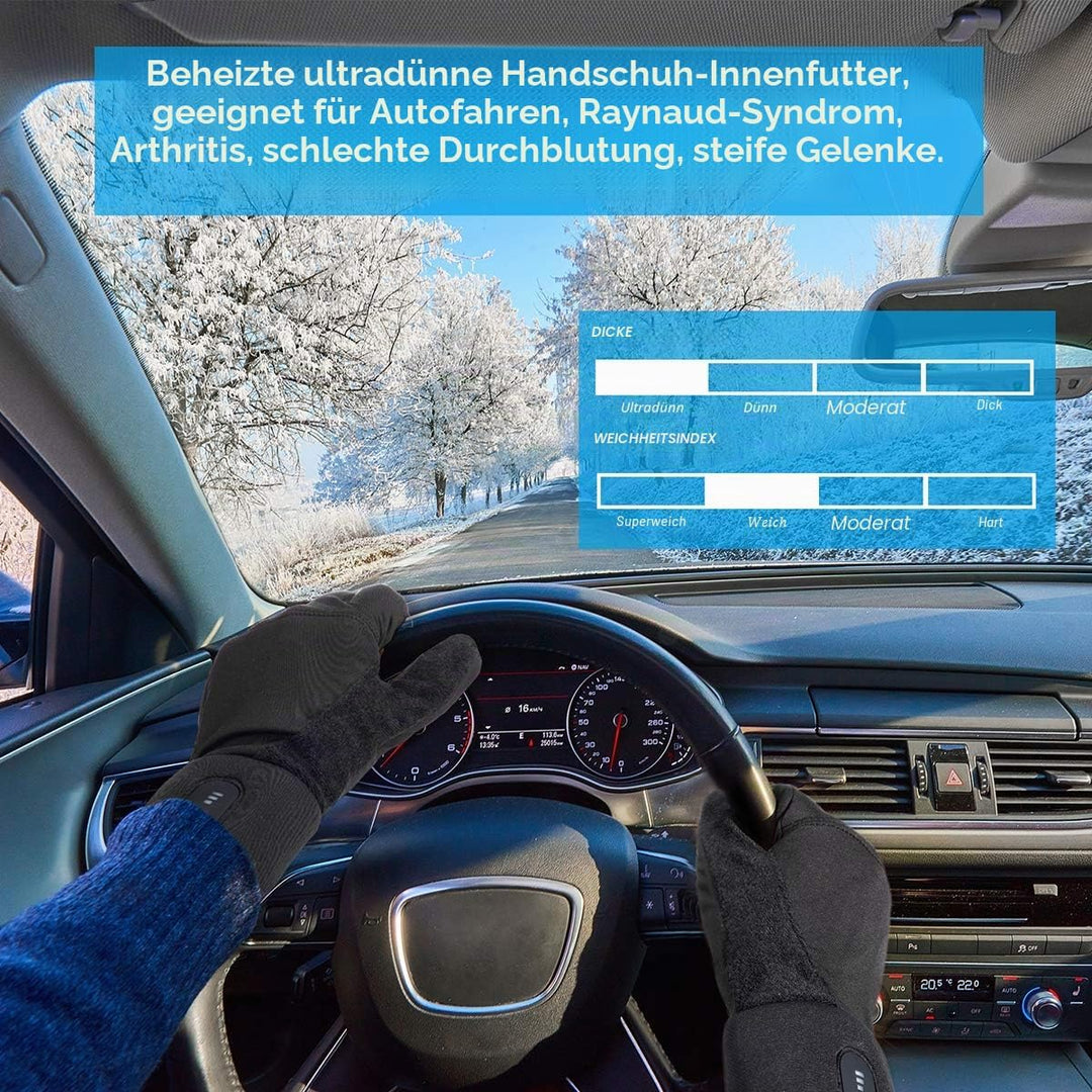 Sun Will elektrische beheizte Handschuhe für Herren Damen，wiederaufladbar beheizbare Winter Handschu
