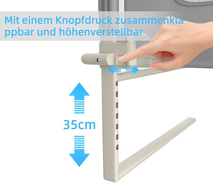 homewell Bettgitter, gemeinsames Schlafen, Bettschutzgitter Kinderbettgitter für Kinder Babybettgitt