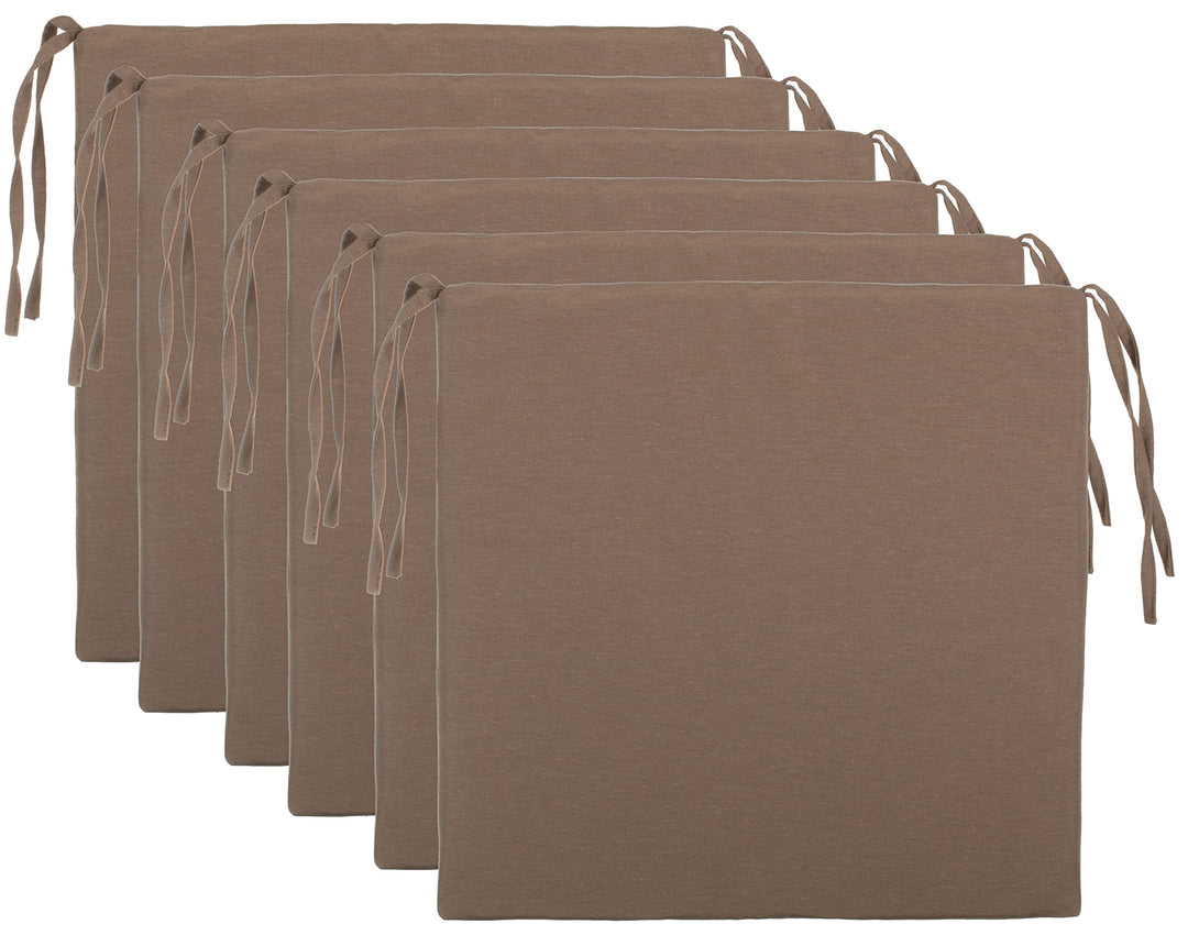 Brandsseller Sitzkissen Stuhlkissen Sitzauflage Stuhlauflage - Uni Farben mit 4 Kordelbändern für si