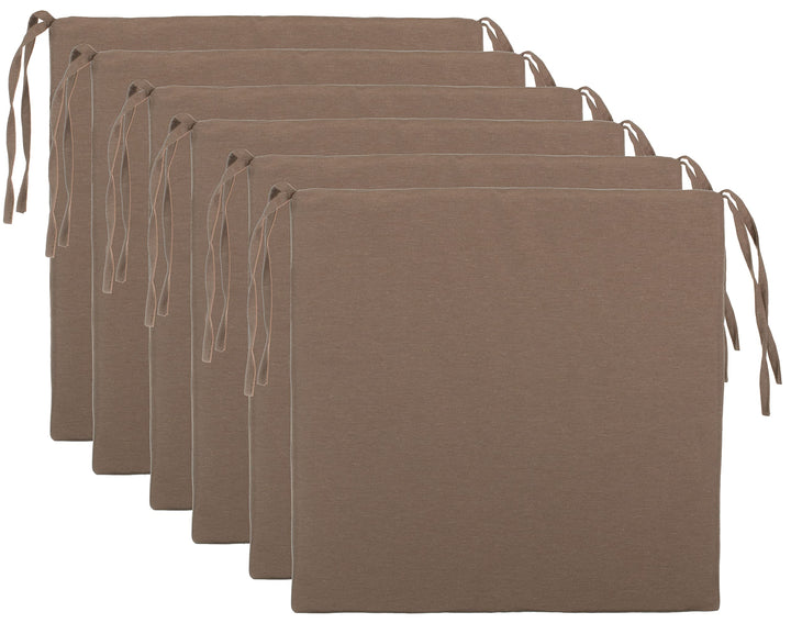 Brandsseller Sitzkissen Stuhlkissen Sitzauflage Stuhlauflage - Uni Farben mit 4 Kordelbändern für si