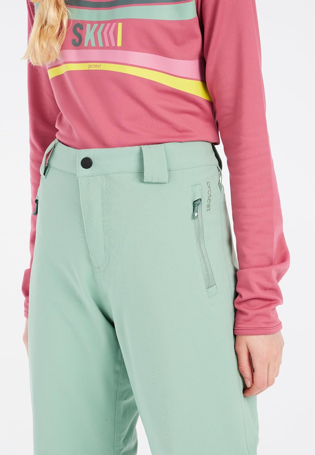 Protest Unisex-Kinder Ski- Und Snowboardhose PRTSTERIO JR 104 Green Baygreen, 104 Green Baygreen