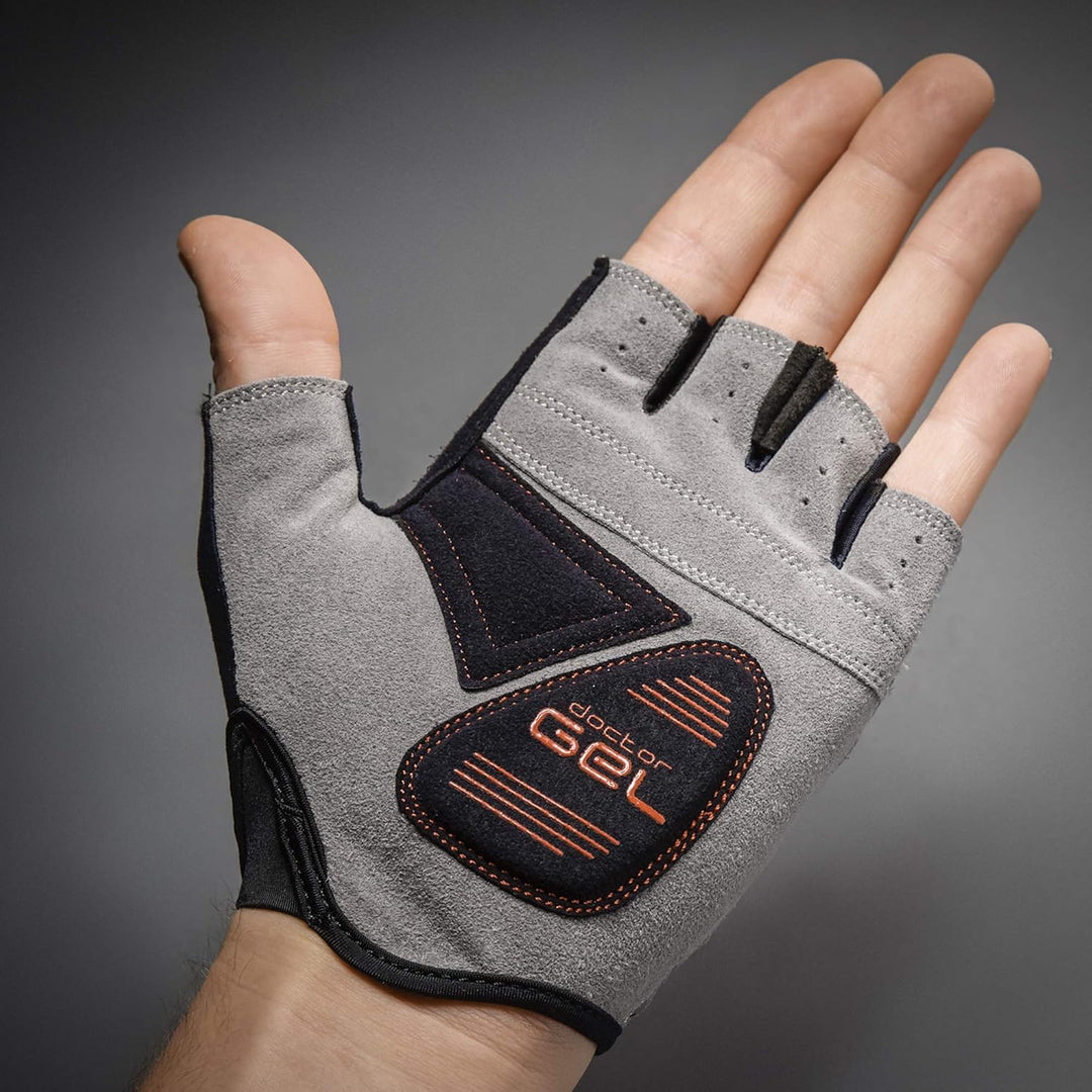 GripGrab EasyRider Gepolsterte Gravel Kurzfinger Fahrradhandschuhe Fingerlose Sommer Rennrad MTB Rad