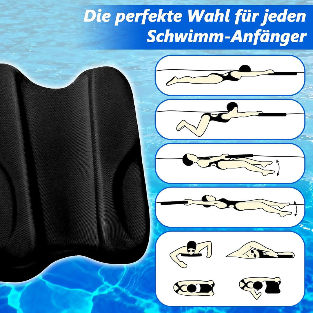 Pull Kick Schwimmbrett Kinder & Erwachsene, Swim Training Tool 2-in-1 Floating Aid for Competitive S