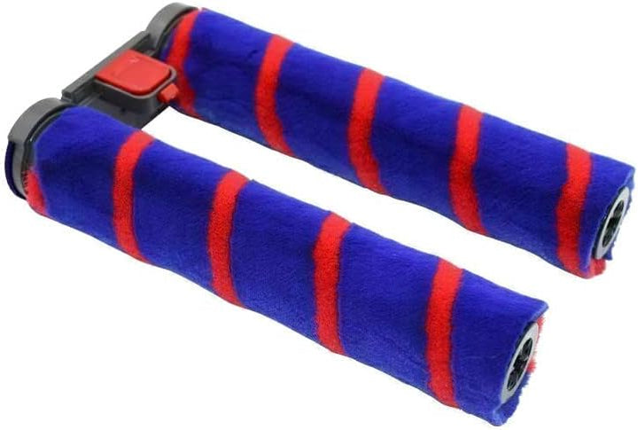 Trade-Shop Elektrische Doppel-Bürste/Turbobürste/Bodendüse/Parkettdüse mit 2 Softrollen für Dyson V7