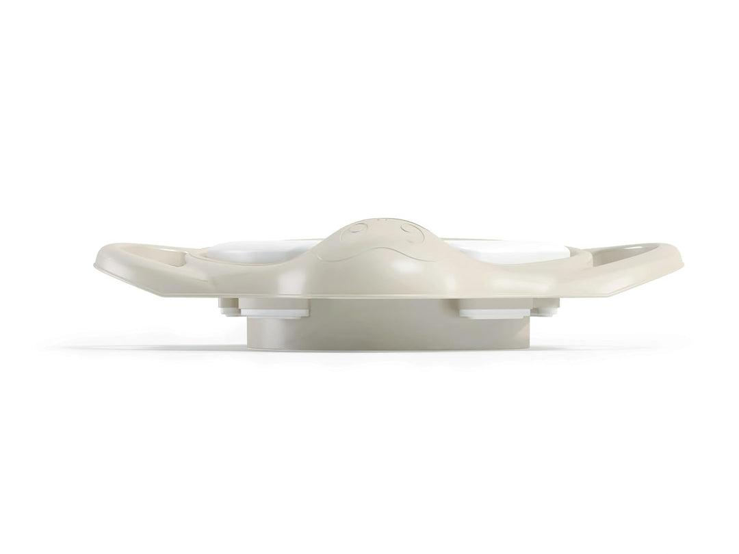 Okbaby weicher Toilettensitzverkleinerer mit weicher gepolsterter Sitzfläche. Bianco Weiss, Weiss