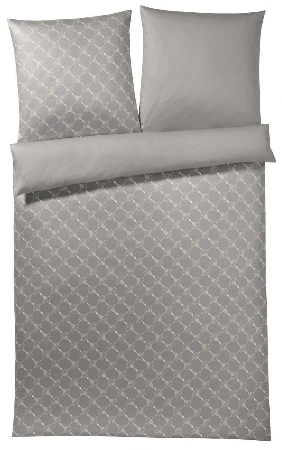 Joop, Mako-Satin-Bettwäsche, Kornblumen-Muster mit nuancierten Farben 200x220 sand, 200x220 Sand