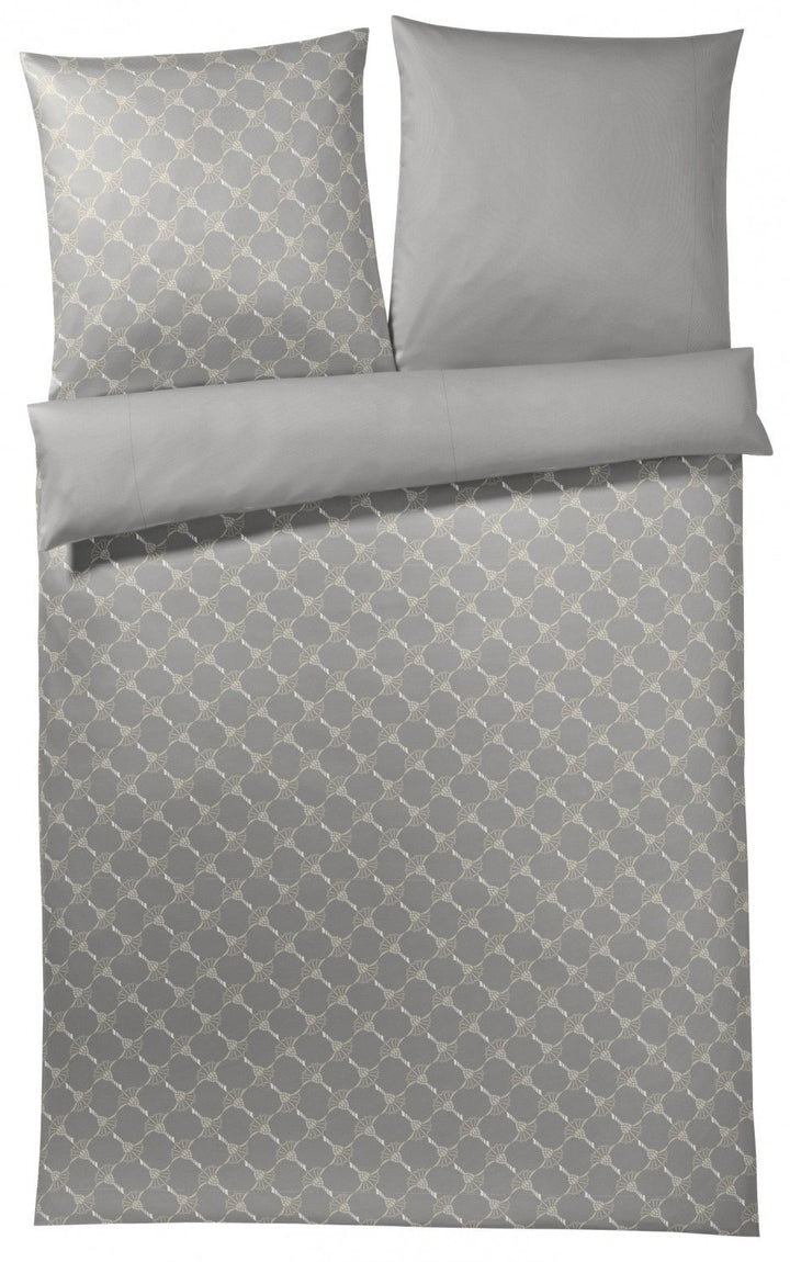 Joop, Mako-Satin-Bettwäsche, Kornblumen-Muster mit nuancierten Farben 200x220 sand, 200x220 Sand