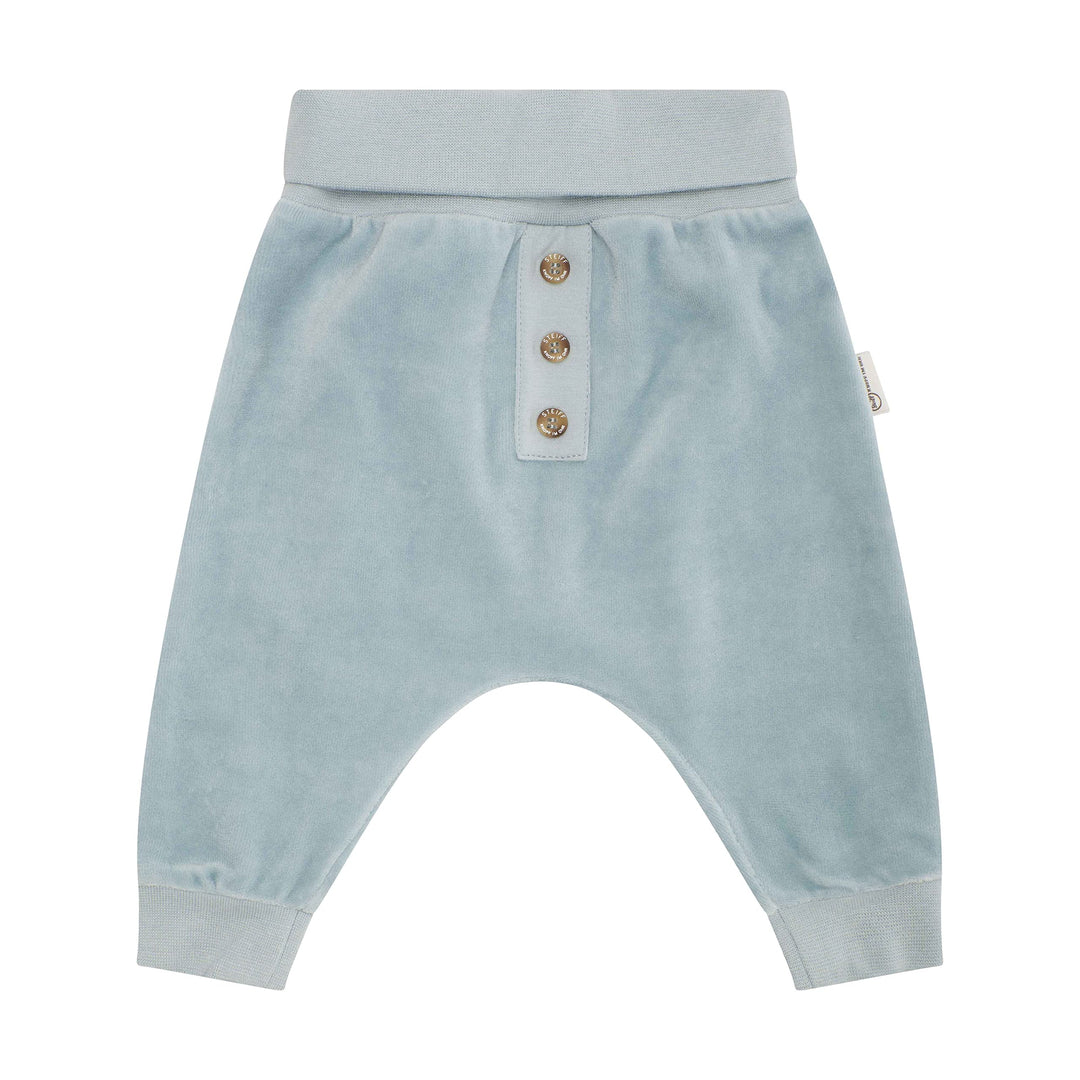 Steiff Unisex Baby Basic Jogginghose mit Beinbündchen Lässige Hose 50 Celestial Blue, 50 Celestial B