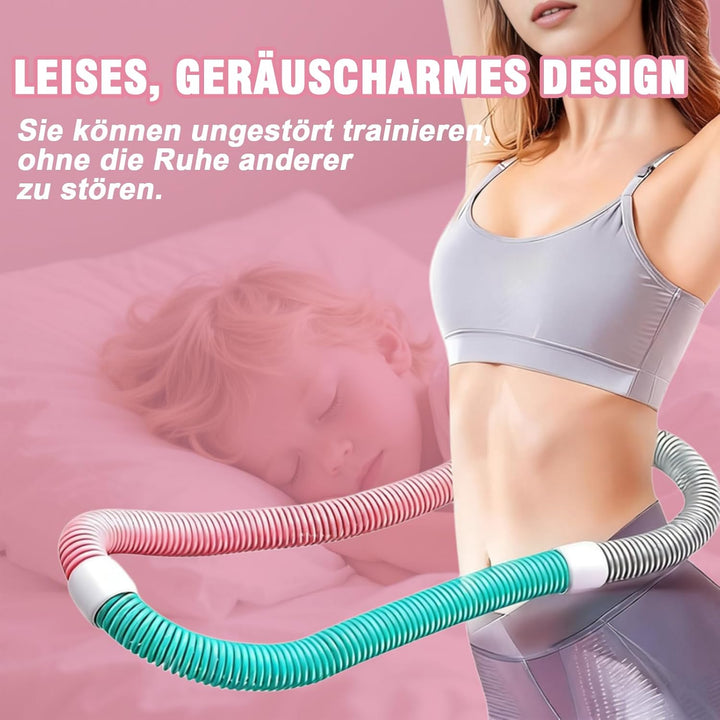 Hula Hoop Reifen Erwachsene, Weicher Hoola Hoop zum Abnehmen mit Federkern & Sicherheitsseil, Komfor