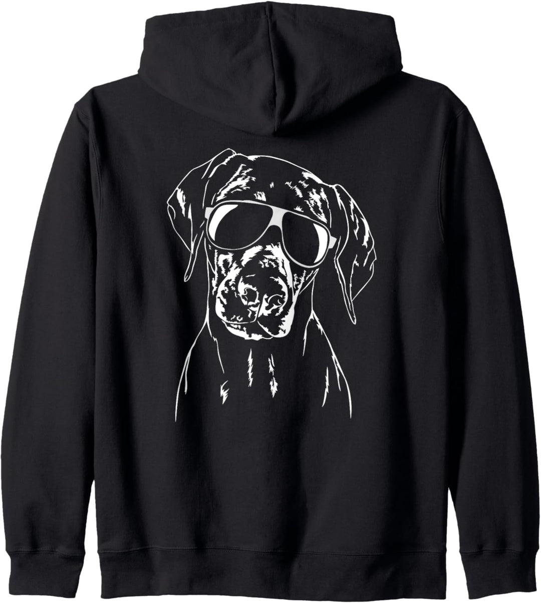 Lustiger Dobermann cool Sonnenbrille Hund Hunde Kapuzenjacke