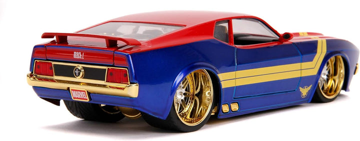 Jada Toys 253225009, 1973 Ford Mustang Mach, Spielzeugauto, Türen, Kofferraum, Motorhaube zum Öffnen