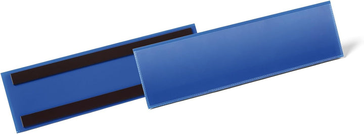 Durable Magnetische Etikettentasche, für Etiketten 1/3 A4 quer, Packung à 50 Stück, dunkelblau, 1758