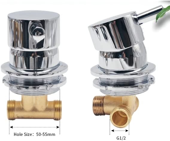 AFUDER Duschkabinenmischer Heiss-Kaltwasser-Mischventil-Mischer Zwei In Einem Aus Wasserhahn G1/2" F