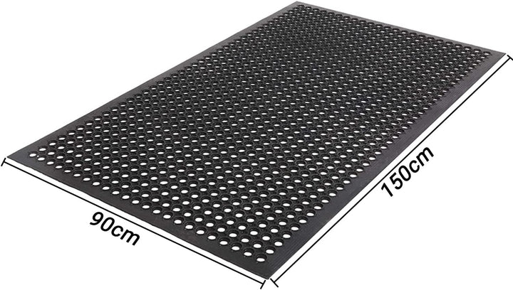 ybaymy Gummimatte Ringgummimatte 90x150cm Schmutzfangmatte Ringmatte Aussenbereich Paddock Ringmatte