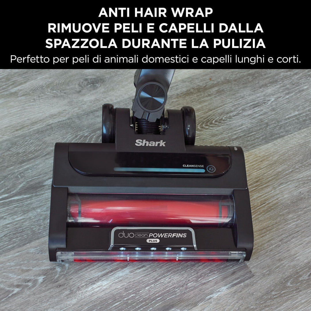 Shark Stratos kabelloser Akku-Staubsauger, PowerFins Plus, 60 Min Laufzeit, Anti-Hair-Wrap- & CleanS