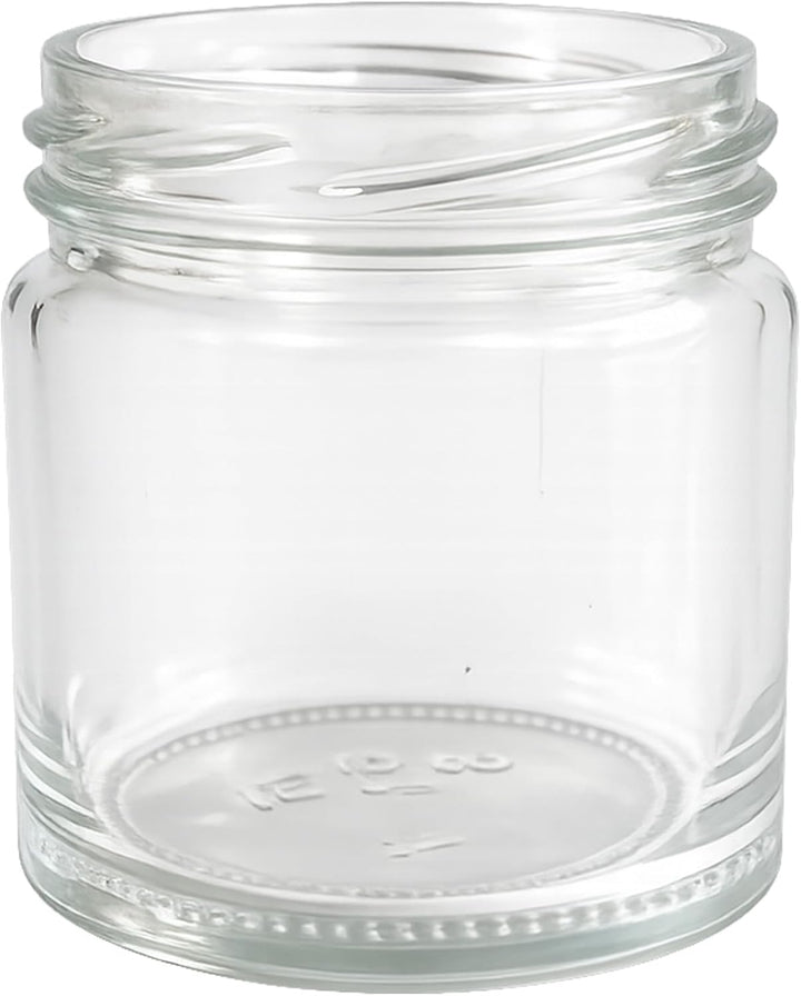 hocz 100x Mini Marmeladengläser 37 ml Set | Deckel Schwarz TO 43 | kleine Einmachgläser mit Schraubd