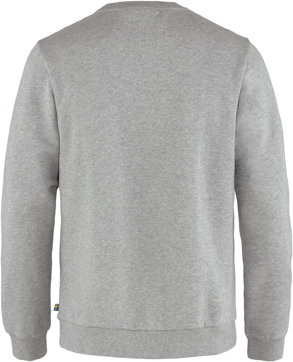 Fjällräven Herren Logo Sweater XL Grey-melange, XL Grey-melange