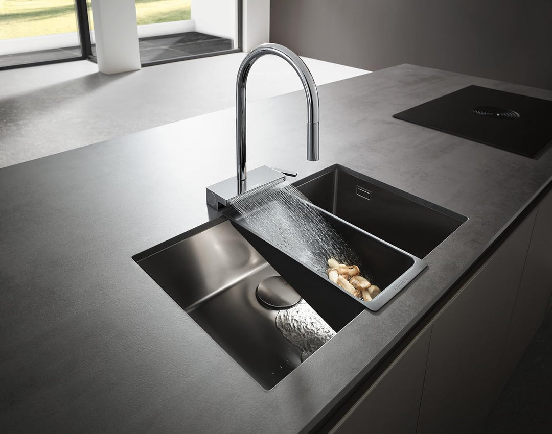 hansgrohe Aquno Select M81 - Küchenarmatur mit Brause ausziehbar, 3 Strahlarten, Wasserhahn Küche mi