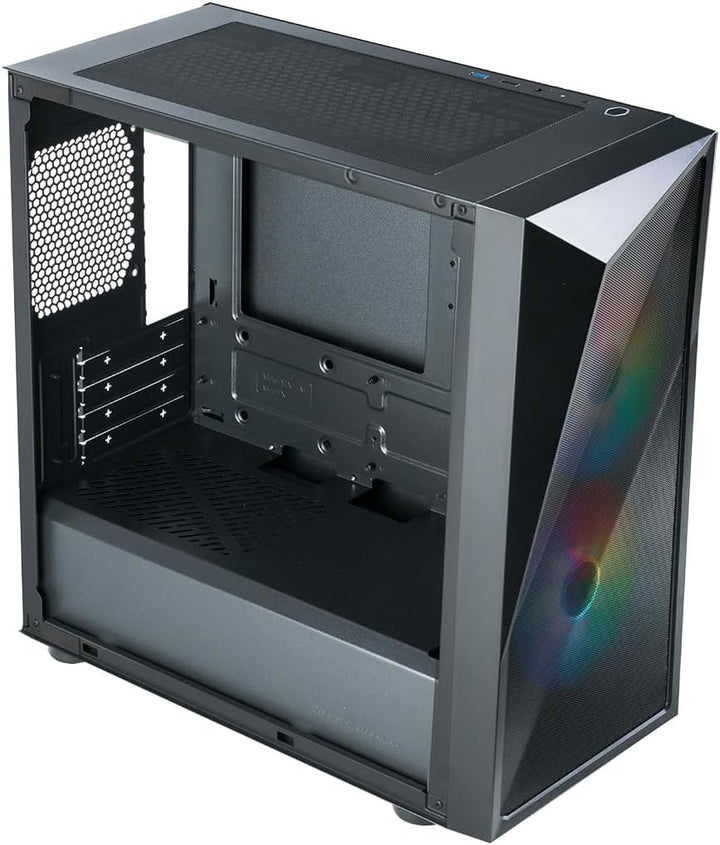 Cooler Master CMP 320 PC-Gehäuse – Mini-Tower-Gehäuse mit 2 x 120-mm-ARGB-Lüftern,Micro-ATX,Seitenwa