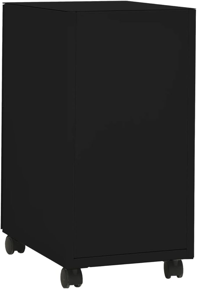 vidaXL Aktenschrank mit Rollen Rollcontainer Bürocontainer Schubladenschrank Büroschrank Stahlschran