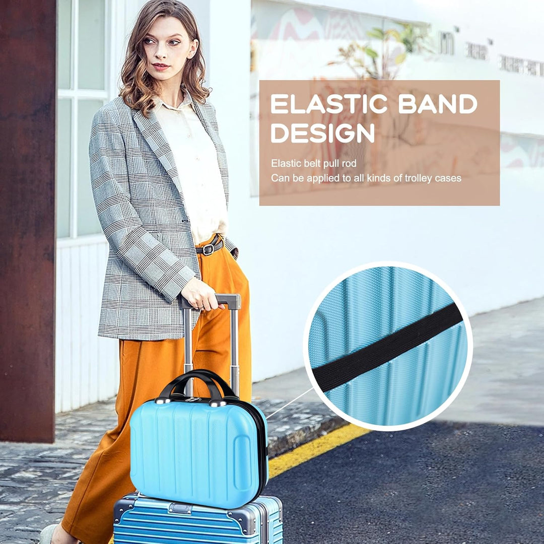 Balakaka Kosmetikkoffer Hartschale Damen,14 Zoll ABS Kosmetiktasche Schminkkoffer Kosmetikkoffer Rei