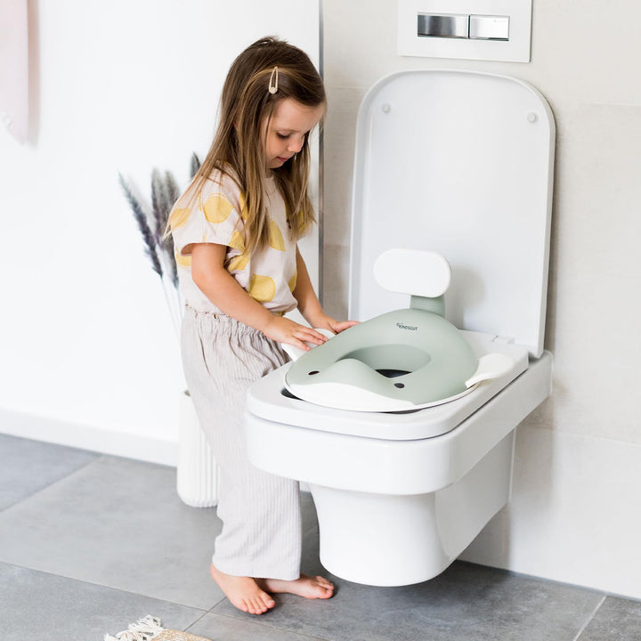 Kindsgut Toilettensitz Wal für Kinder, kindgerechtes Wal Design, in subtilen, modernen Farben, kinde