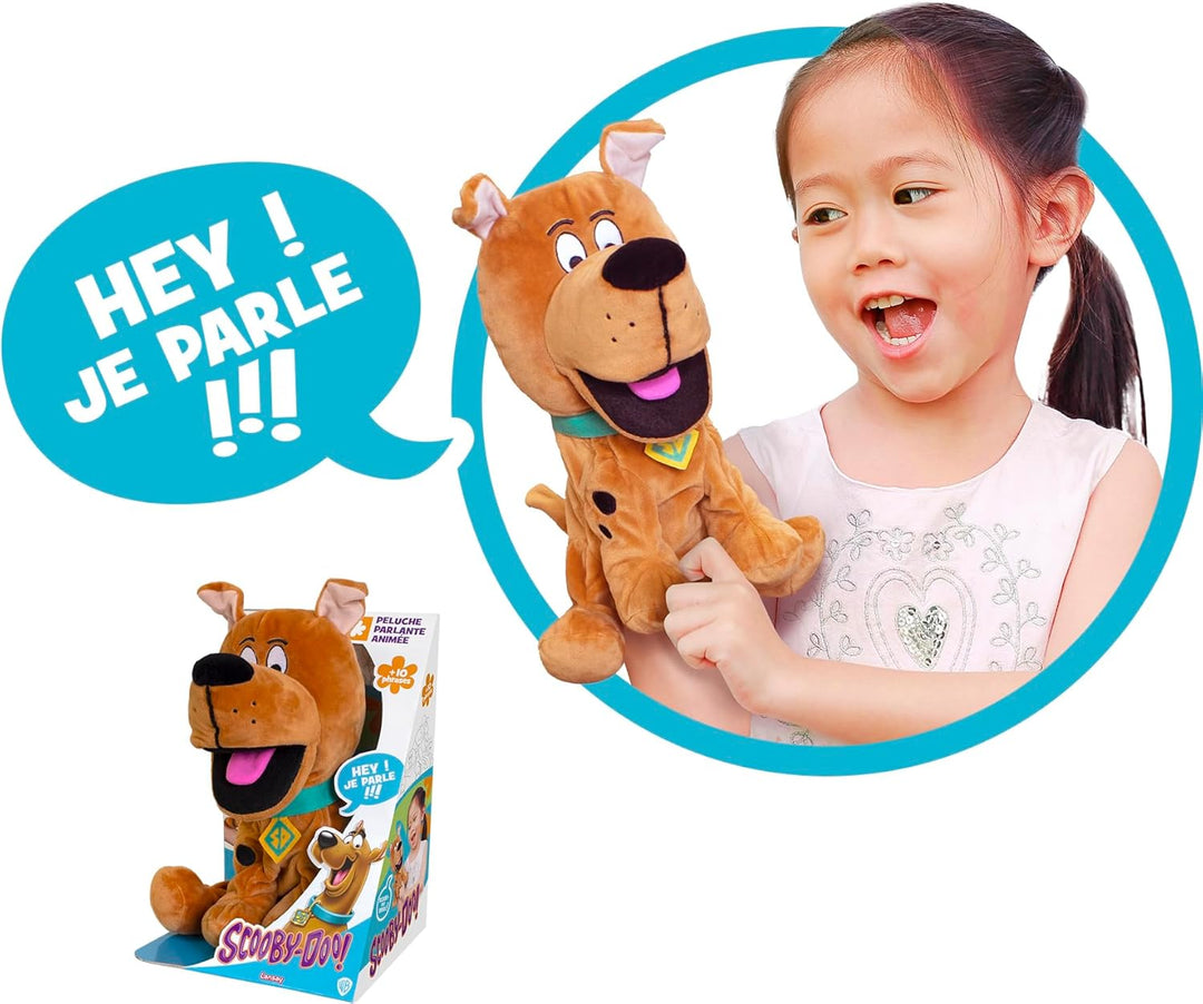 Lansay Scooby DOO! – Plüschtier sprechend – Handpuppe – Elektronische Junior – ab 5 Jahren