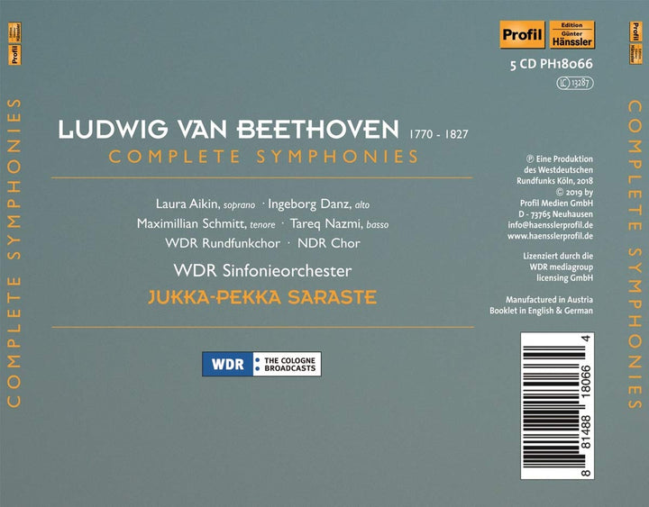 Beethoven-Complete Symphonies, Audio-CD