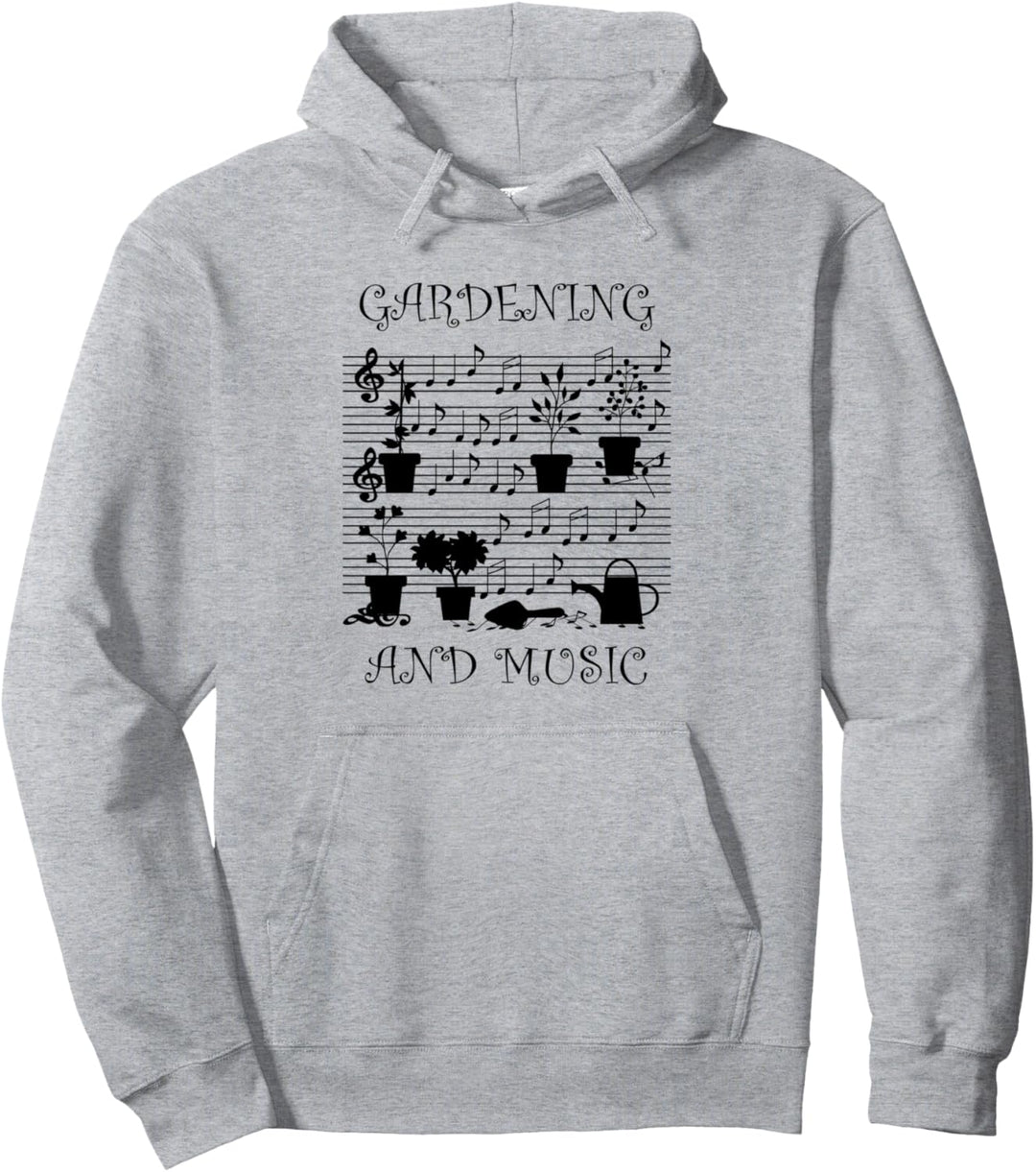 Gärtnern und Musiknoten Gartenarbeit Garten Pullover Hoodie