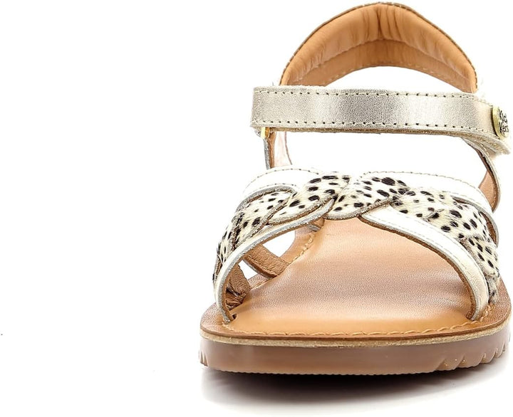 Kickers Bettyl Sandalen/Sandaletten Madchen Rosa Sandalen/Sandaletten Shoes 32 EU Gold Pony, 32 EU G