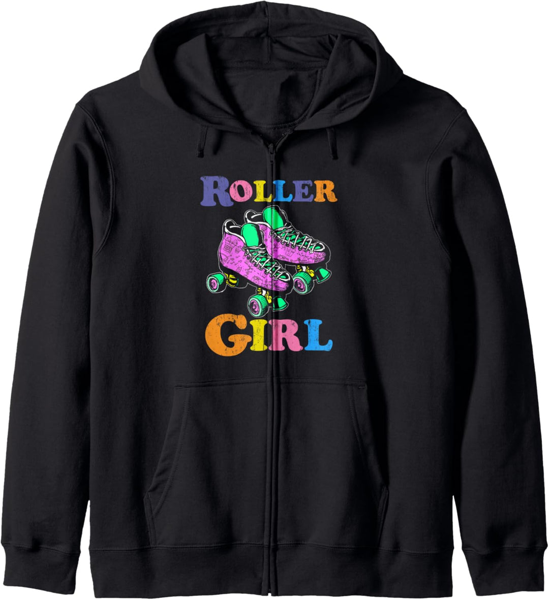 Roller Girl Skating Skater Girls Roller Skating Derby Rink Kapuzenjacke