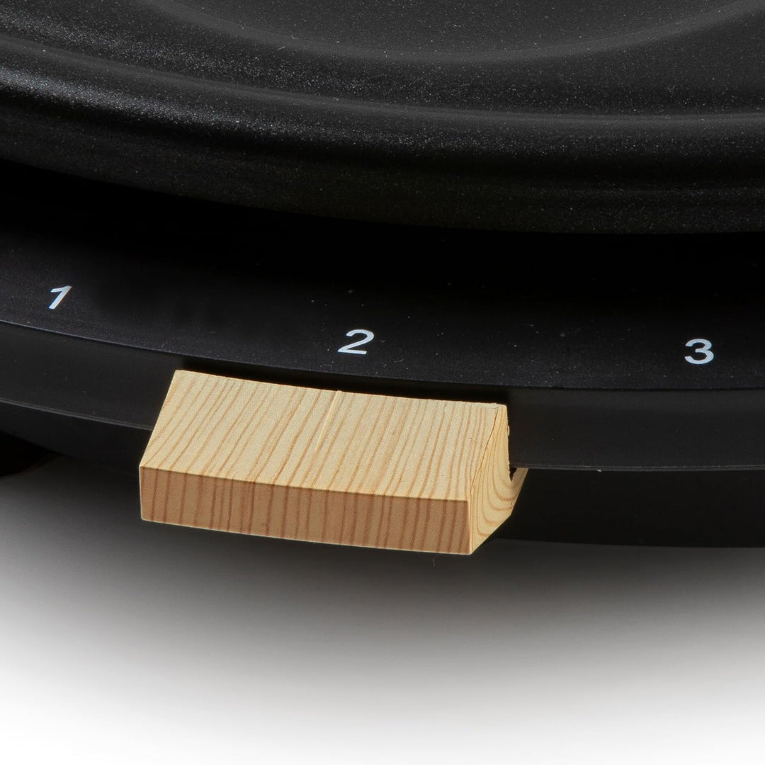 DOMO DO9227P Pancake-Platten Antihaftbeschichtung, Kontrollleuchte Schwarz