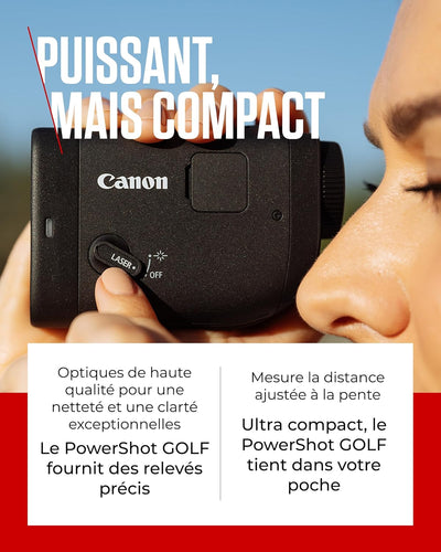 Canon PowerShot Golf-Entfernungsmesser - Rangefinder mit Flag-Lock & Slope Modus an/aus (12x Digital