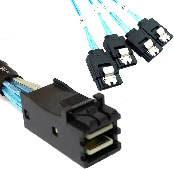 xiwai Interner Mini SAS HD SFF-8643 Host auf 4 SATA 7pin Target Festplatte 6Gbps Datenserver Raid Ka