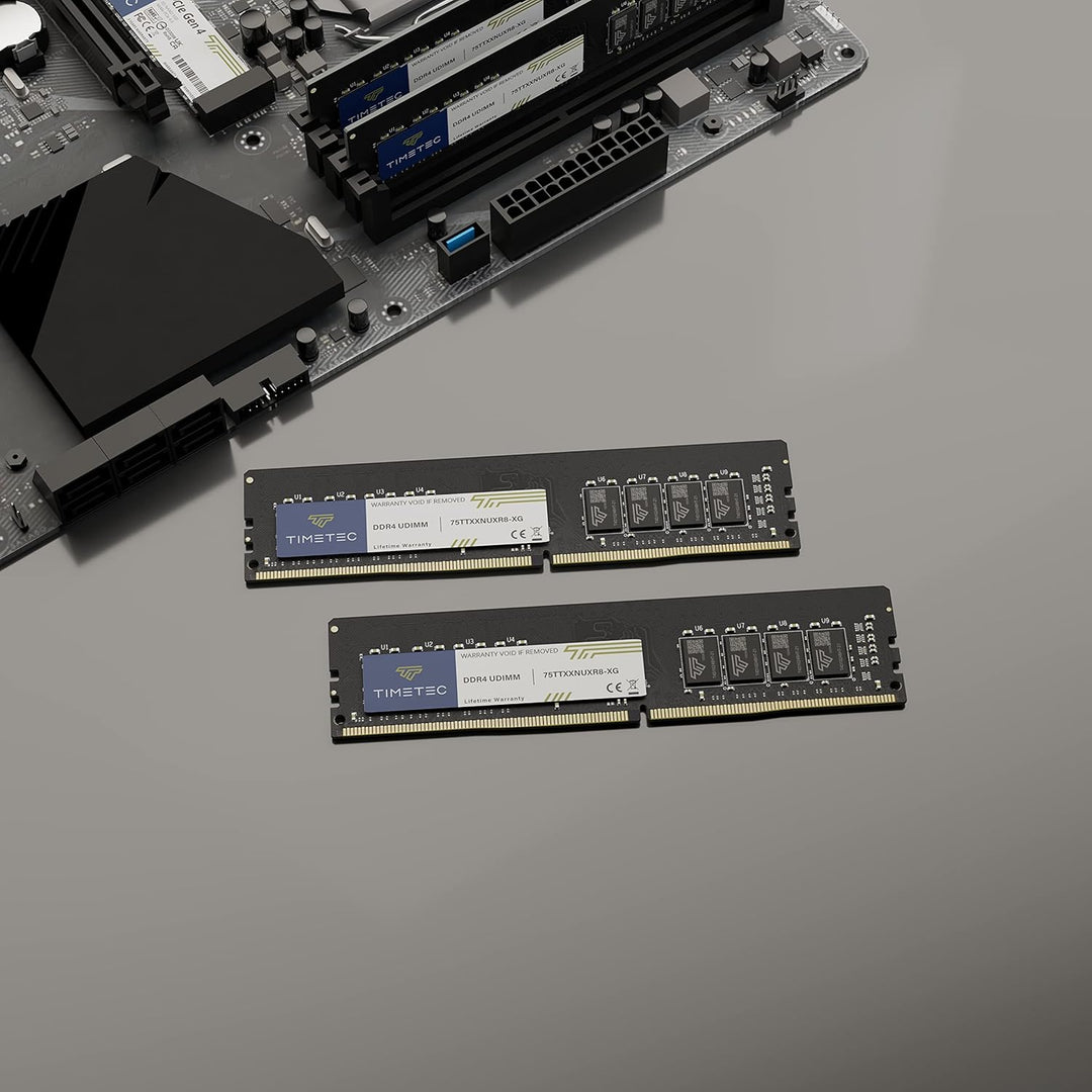 Timetec 16GB KIT (2x8GB) DDR4 2666MHz PC4-21300 Unbuffered Non-ECC 1.2V CL19 1Rx8 Single Rank 288 Pi