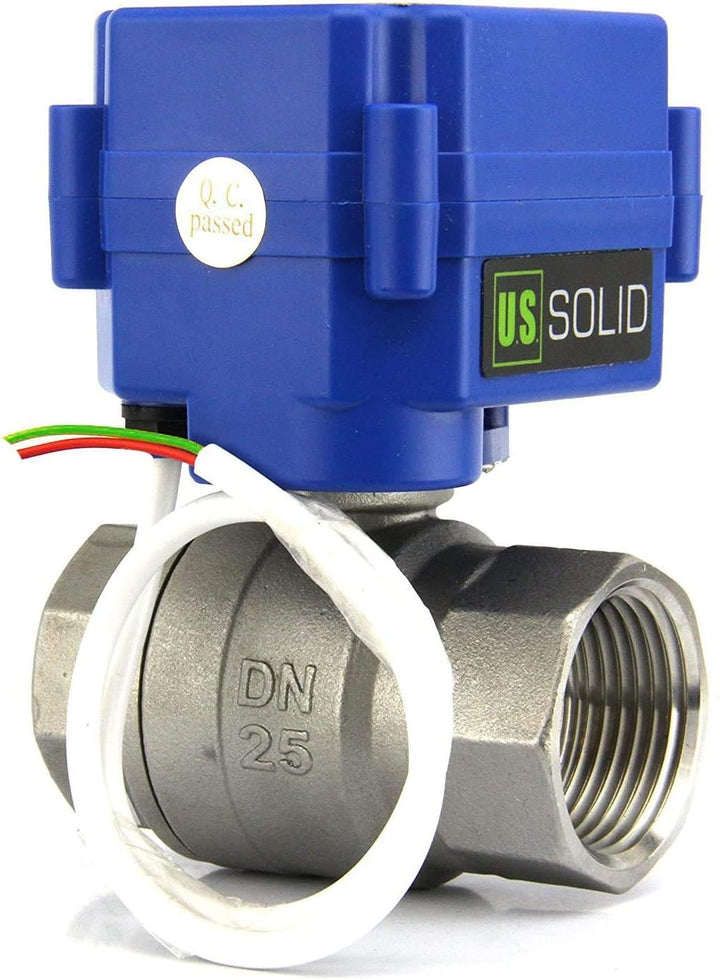 U.S. Solid 1" Motorisierter Kugelhahn Edelstahl 220V AC (85V-265V AC), 2 Wege Elektrische Zonenventi