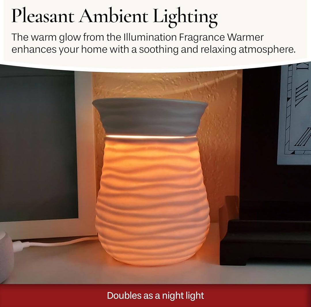 Candle Warmers Harmony Illumination Duftlampe elektrisch weiss Porzellan
