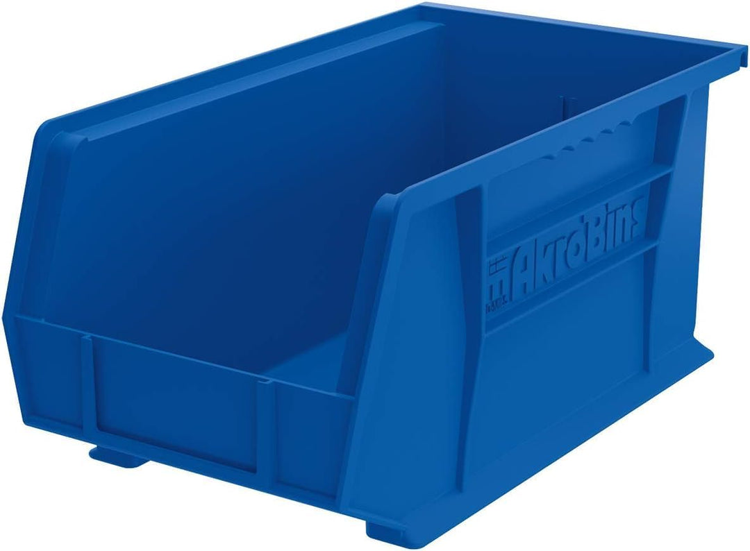 Akro-Mils 30240 AkroBins Kunststoff-Aufbewahrungsbehälter, stapelbar, 38,1 x 20,3 x 17,8 cm, blau, 1