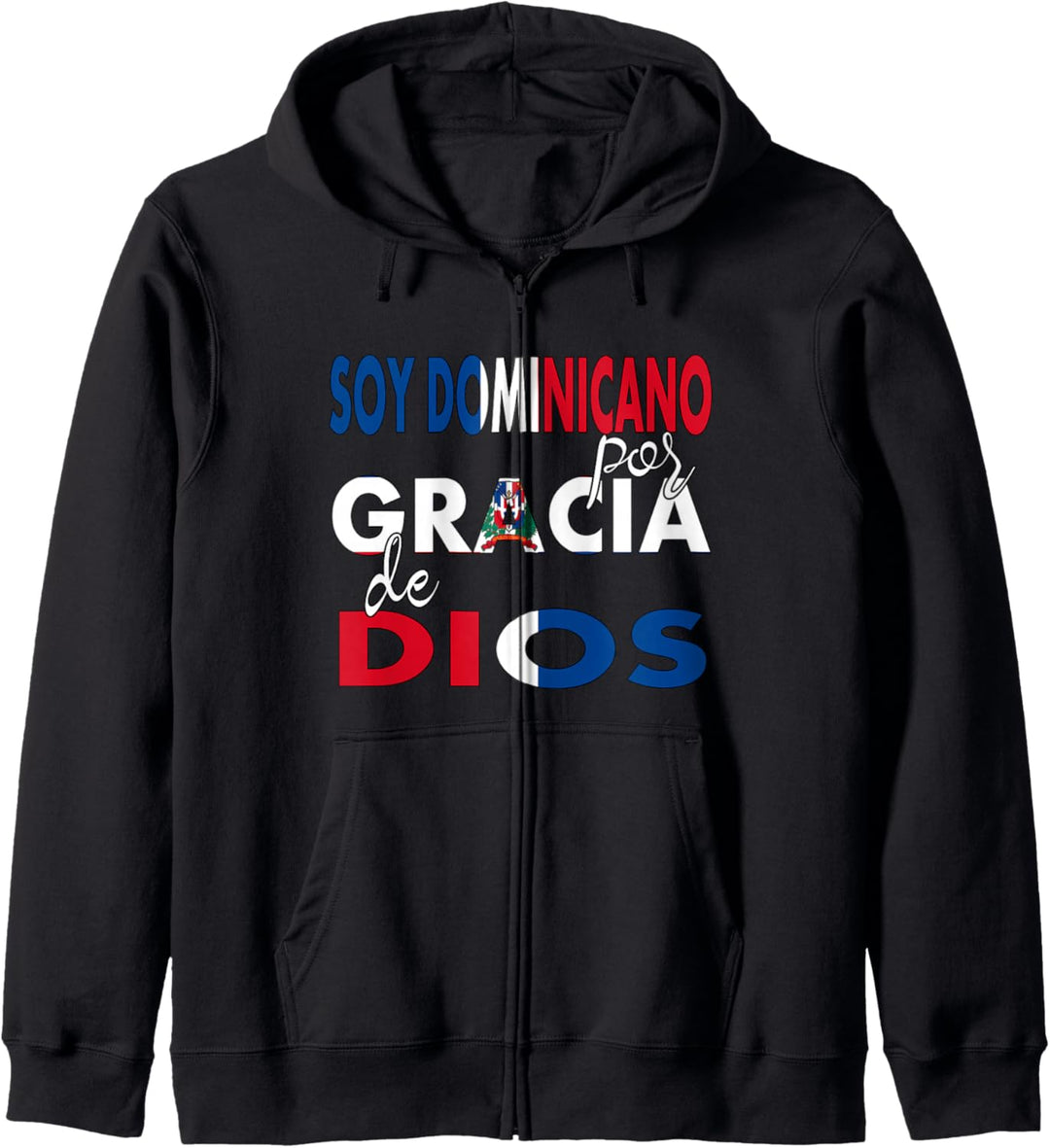 Soja Dominicano Gracia De Dios Camiseta Republica Dominicana Kapuzenjacke